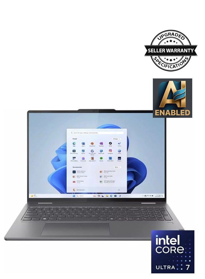 Compare Yoga 7 2in1 16IML9 Touchscreen Laptop 16Inch WUXGA 1920x1200 Touchscreen Display, Core Ultra 7 155U Processor16GB RAM1TB SSDIntel Iris XE GraphicsWindow 11 Home English Storm Grey at KSA Price