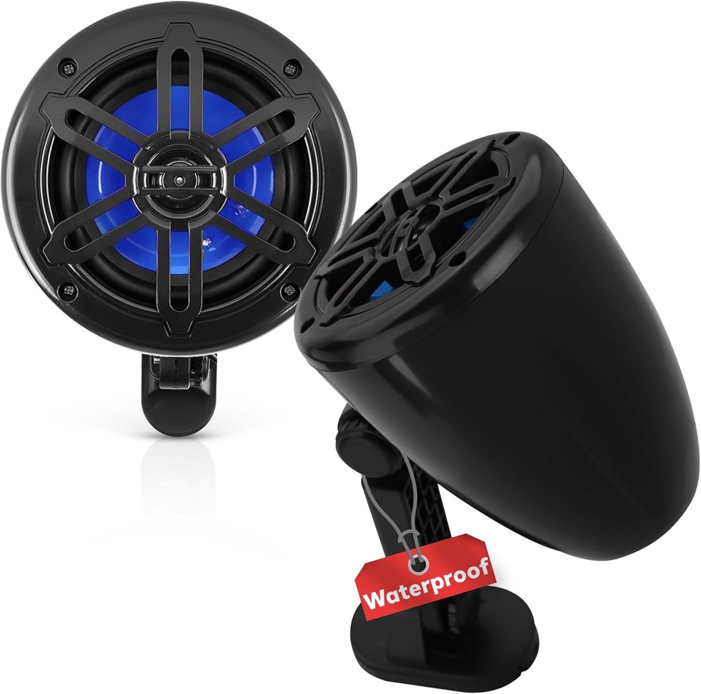 Pyle 4’’ Waterproof Boat Speakers - 2-Way Marine Box…