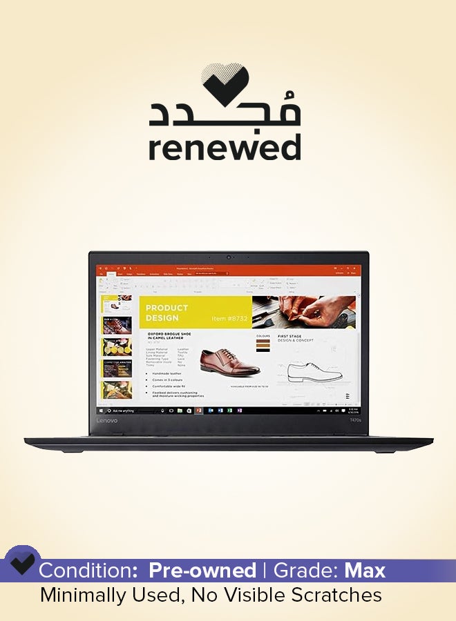 Compare Renewed  ThinkPad T470s Laptop With 14Inch HD Display,Core i57th Generation8GB RAM256GB SSDIntel HD Graphics English Black English Black at KSA Price