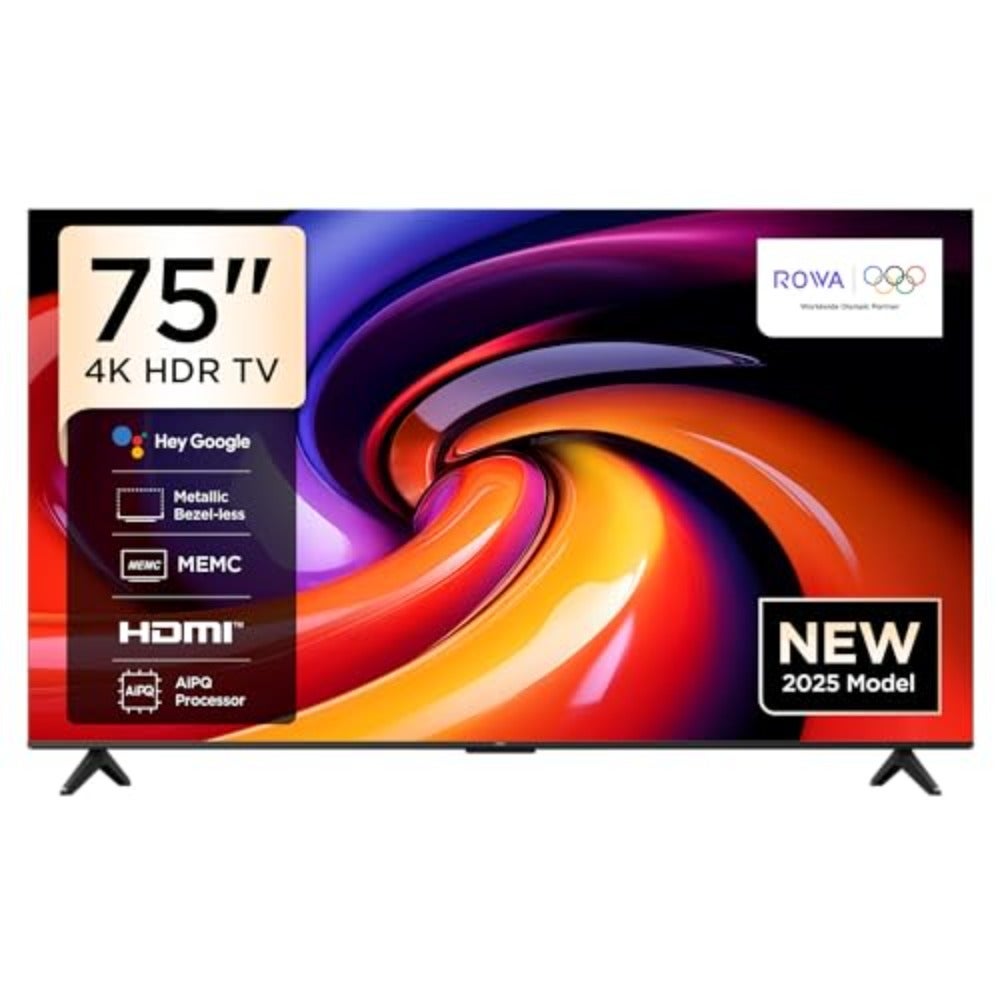 Compare 75 Inch R55 Series 4K UHD LED Google TV Dolby Audio MEMC 60Hz HDR10 HLG 2GB+16GB Memory Game Master Miracast Bezelless Design Smart UHD TV for Home Entertainment 75R55 2025 Model at KSA Price