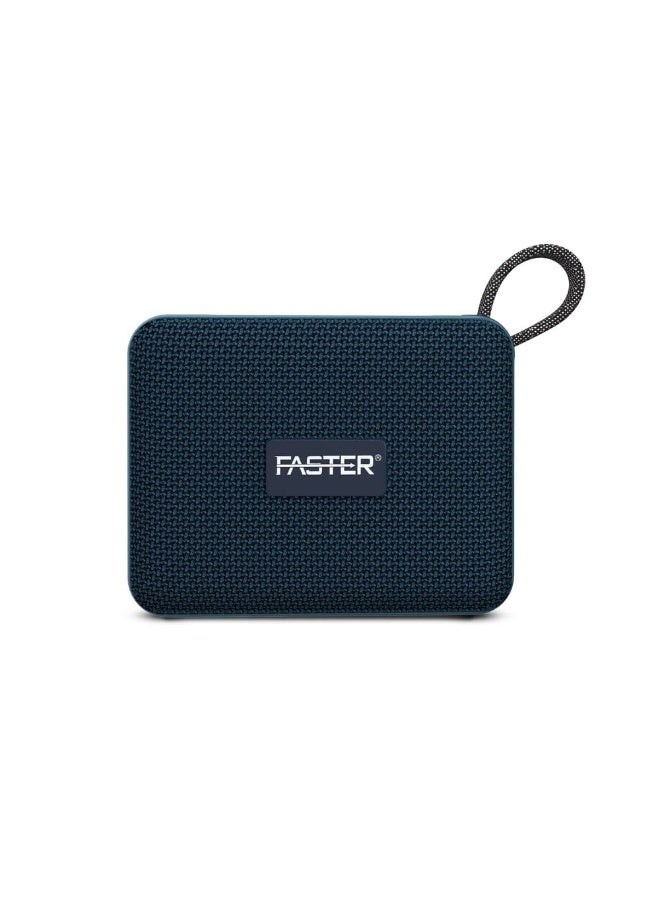 GrooveX Mini Portable Bluetooth Speaker - Blue