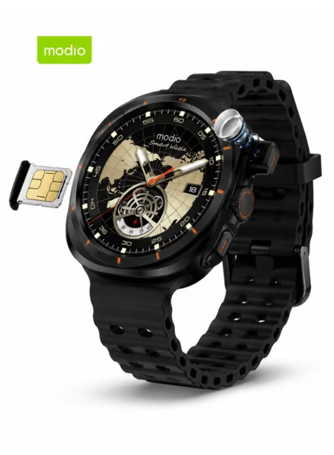 Compare SM05 Smart Watch with SIM Card Slot, Camera, Bluetooth Calling, Fitness Tracking, Wireless Charging, Touch Display, Smartwatch for Men and Women, Activity Monitor, Black at KSA Price