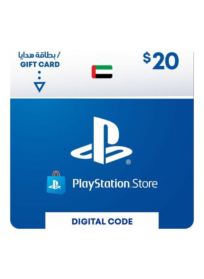 Compare Playstation UAE 20 USD Gift Card at KSA Price