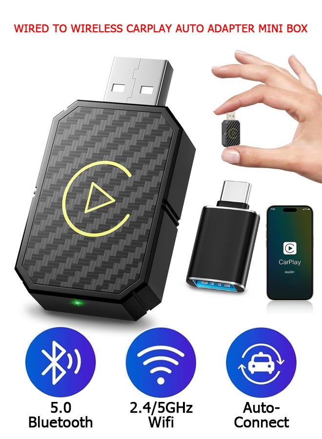 2 in 1 Wireless Carplay Auto Adapter Mini…