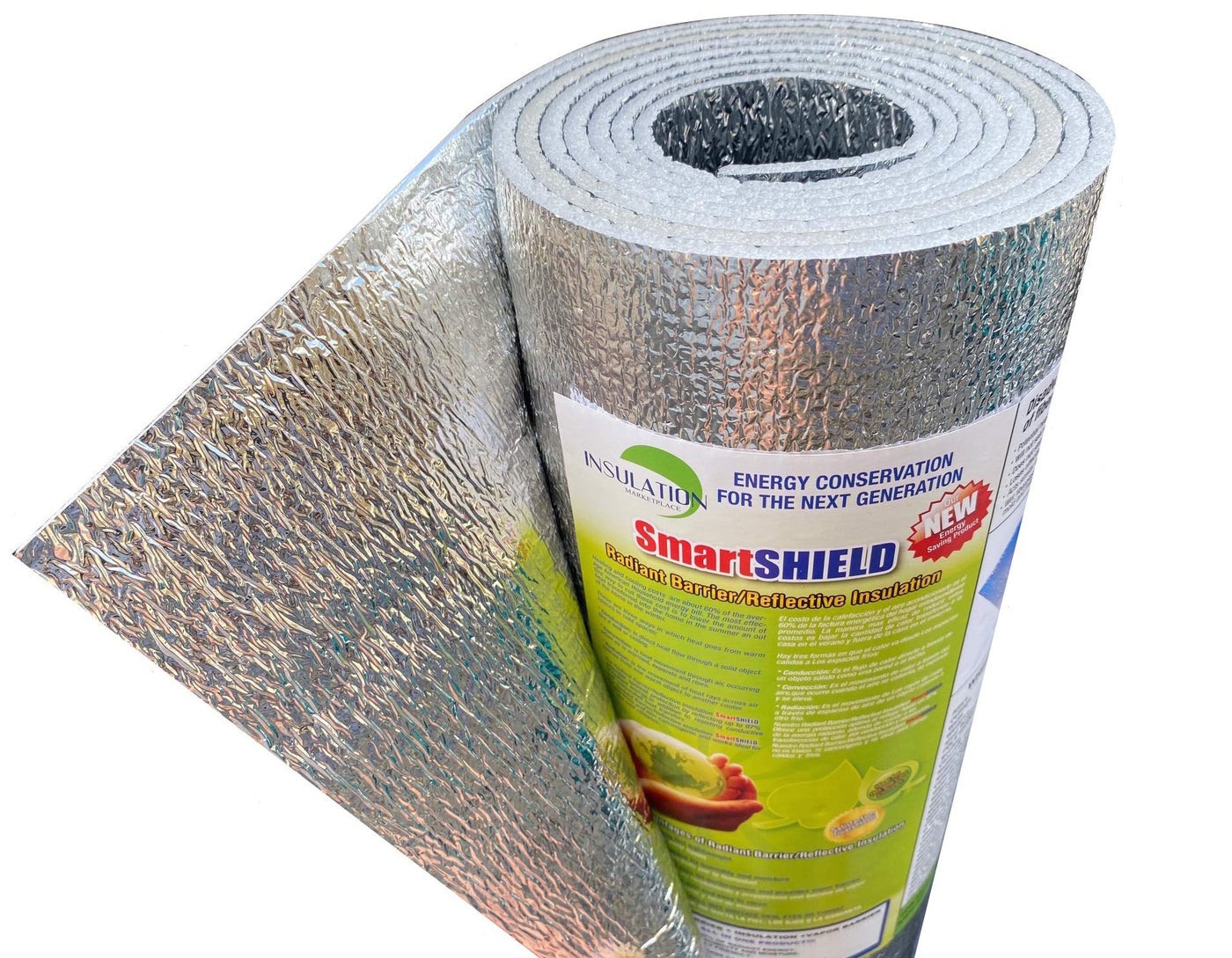 Compare INSULATION MARKETPLACE SmartSHIELD 3mm 24inx10Ft ReflectiveINSULATION Roll, Foam Core Radiant Barrier, ThermalINSULATION Shield  Engineered Foil at KSA Price
