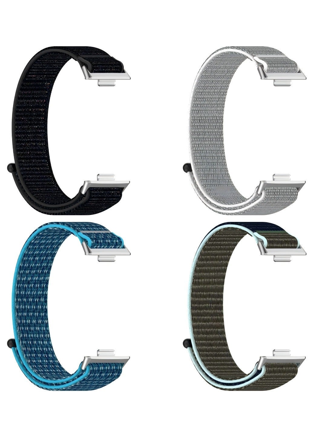 4pcs Nylon Woven Strap, Suitable For Huawei Fit…