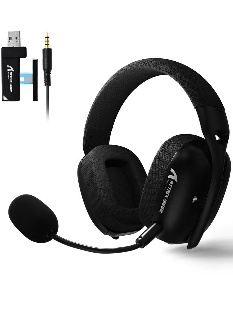 Compare L80PRO Wireless Gaming Headset Lightseed Tech Builtin&Detachable Dual MicrophoneLightweight Headphone with TriMode2.4GHz USB C&A DongleBTWiredfor PC Mac PS4 PS5 Switch WinBlack at KSA Price