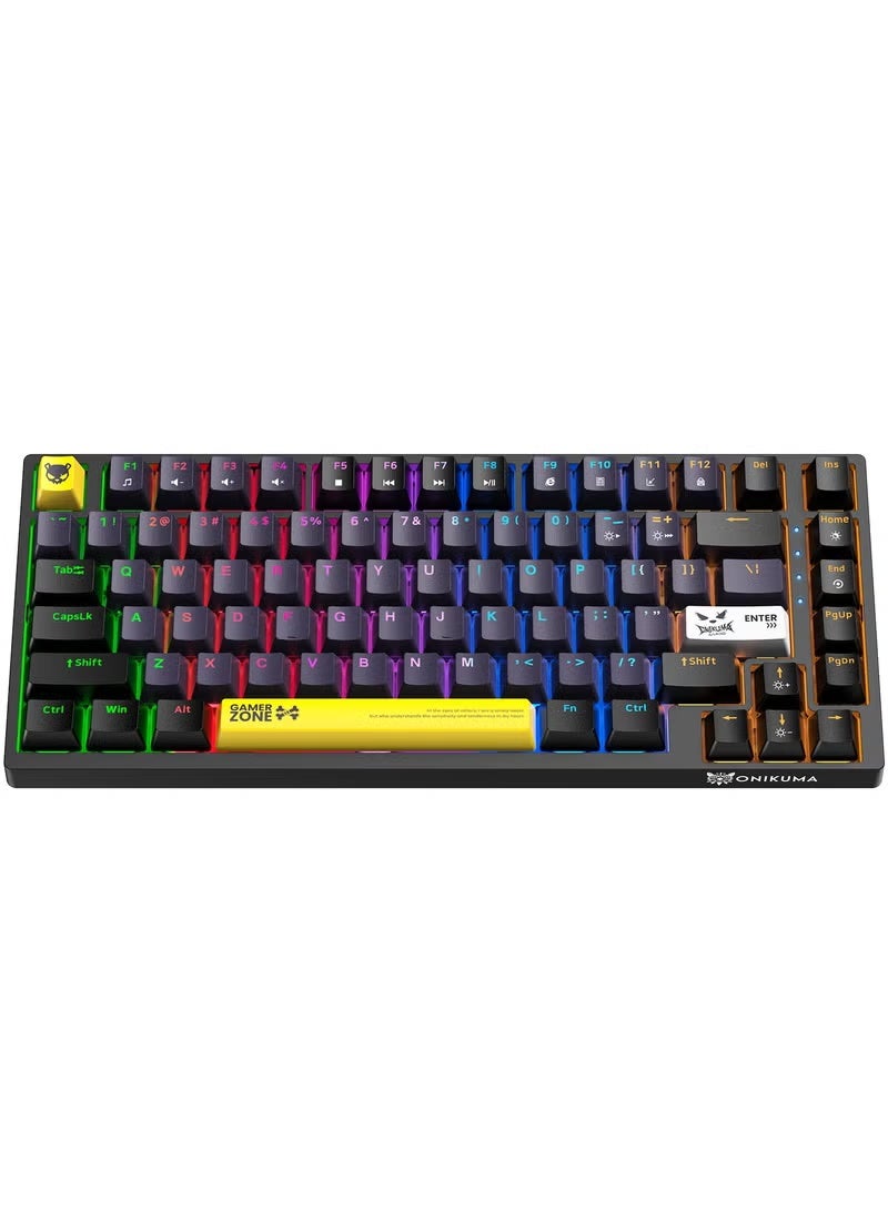 Compare G58 82 Keys Tan Switch Mechanical Gaming Keyboard 75% Mini Wired Waterproof Backlit Silent Black RGB Color for PCPs4Xbox Gamers at KSA Price