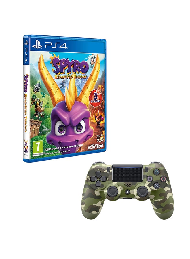 Compare Spyro Reignited Trilogy With DualShock 4 Wireless Controller  playstation_4_ps4 at KSA Price