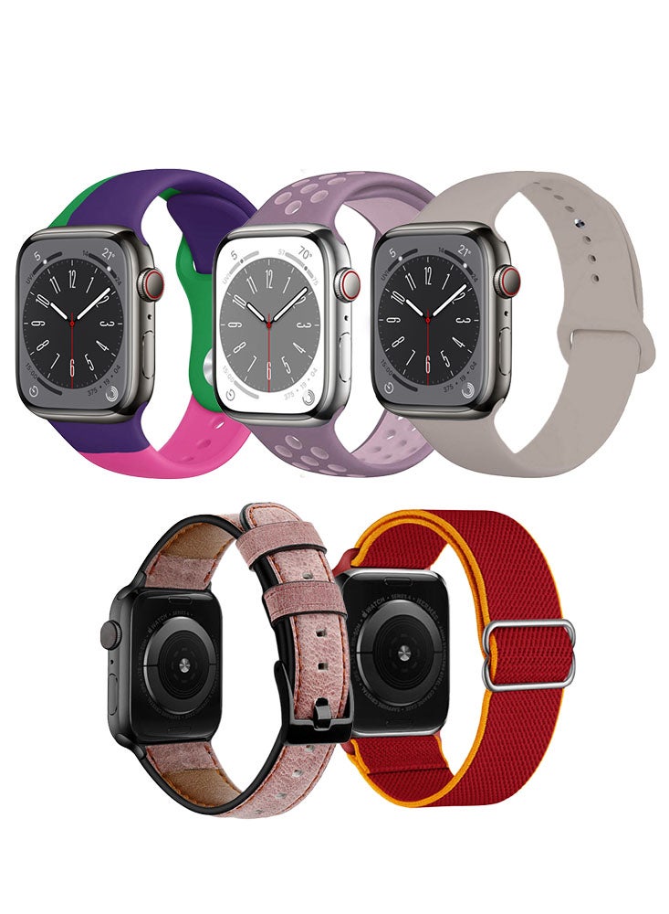 5pcs Watch Bands Replacement for Apple Watch Strap…