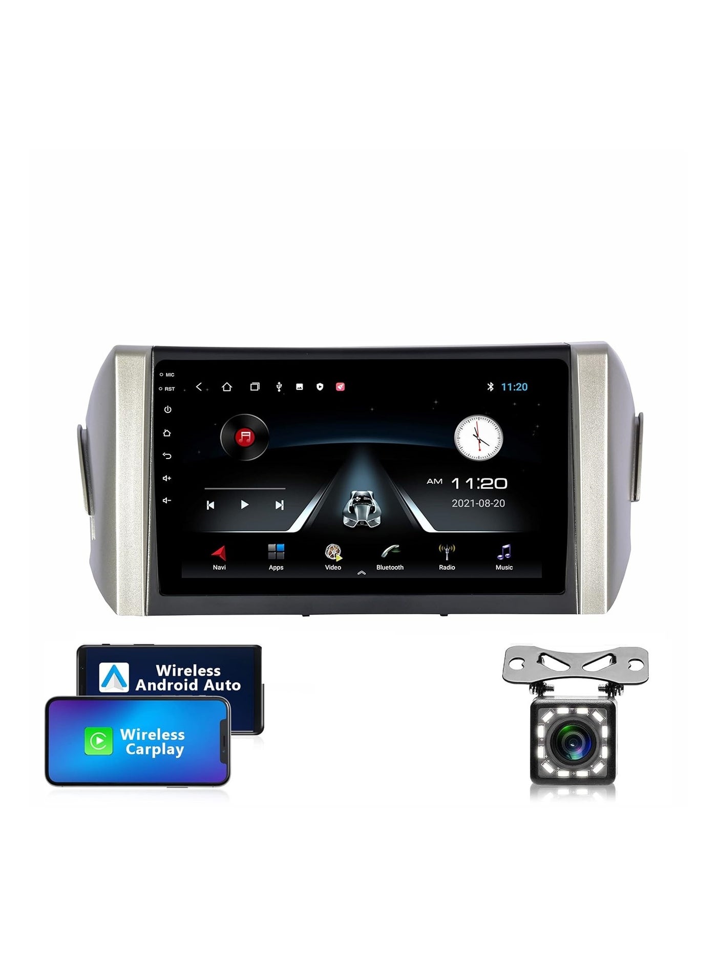 Compare Android Screen For Toyota Innova 2015 To 2018 2GB RAM 32GB Memory Support Apple Carplay Android Auto Full HD Touch Screen 9 Inch built In Bluetooth USB Radio WiFi Play Store Backup Camera included at KSA Price