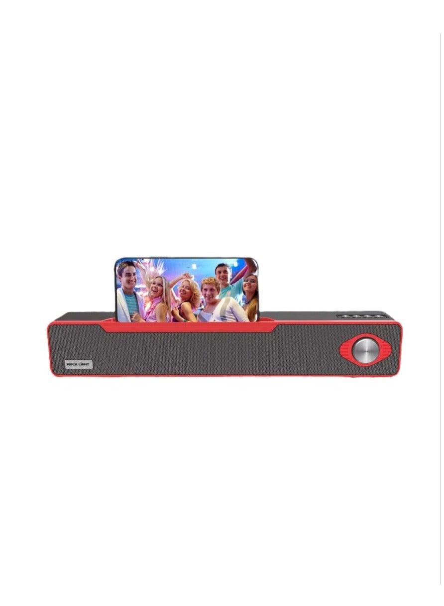 Compare 3D Stereo Wireless Soundbar with RGB Light RLS508 with TWS Support, AUX, BT V5.0, USB Port, TF Card and FM Radio at KSA Price