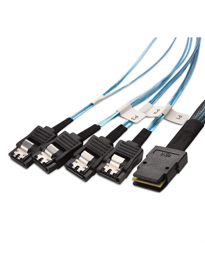 Compare Internal Mini SAS to SATA Cable 3.3 Feet SFF8087 to SATA Forward Breakout at KSA Price