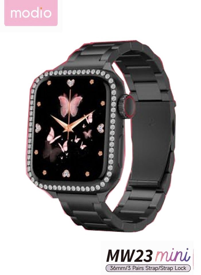 Modio MW23 Mini 36mm Smartwatch for Ladies – Elegant…