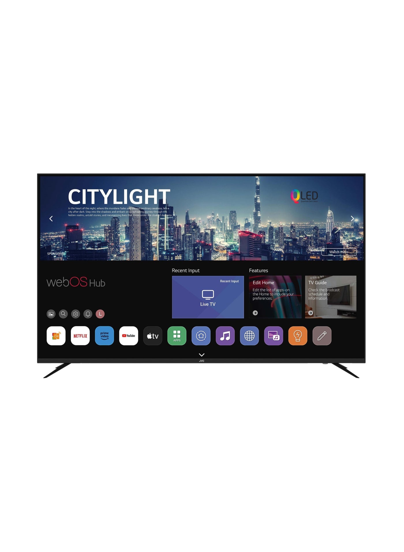 JVC 65 Inch QLED 4K UHD WebOS Hub Smart…