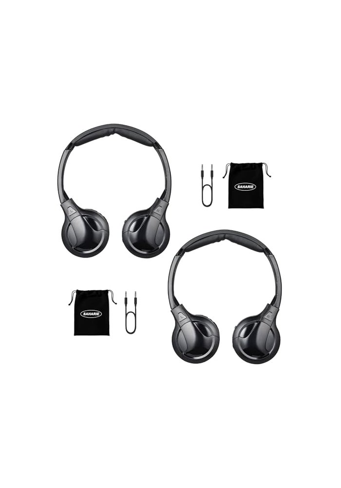 SAHARIE IR Headphones for Car DVD Universal…