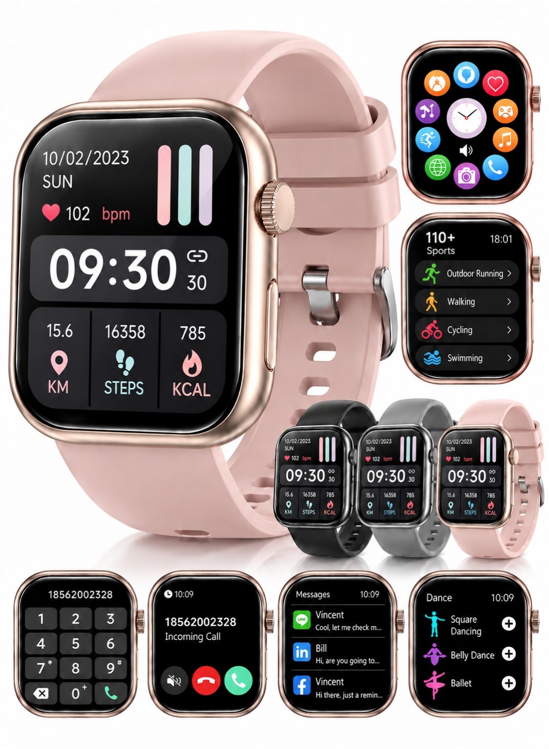 Smart Watches for Men & Women, Waterproof…