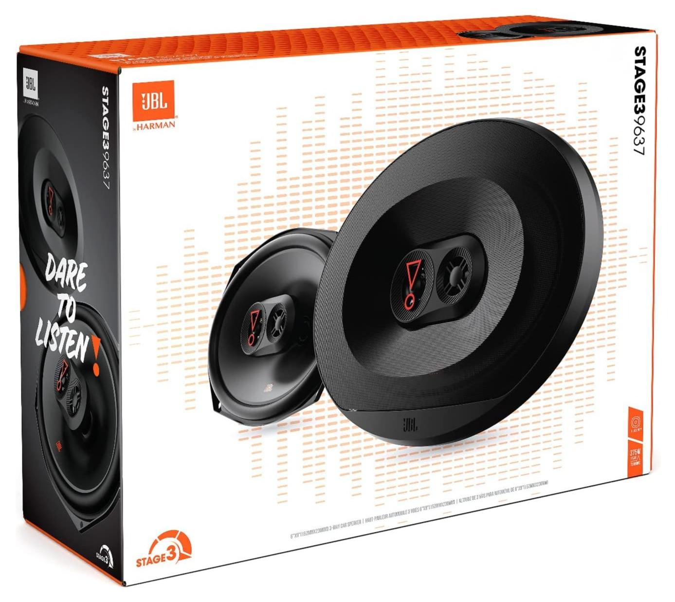 Compare Stage3 9637 3Way Car Speaker Set by Harman Kardon  375 Watt Car Audio System with Large JBL Oval Woofer 6 x 9 152 mm x 230 mm at KSA Price