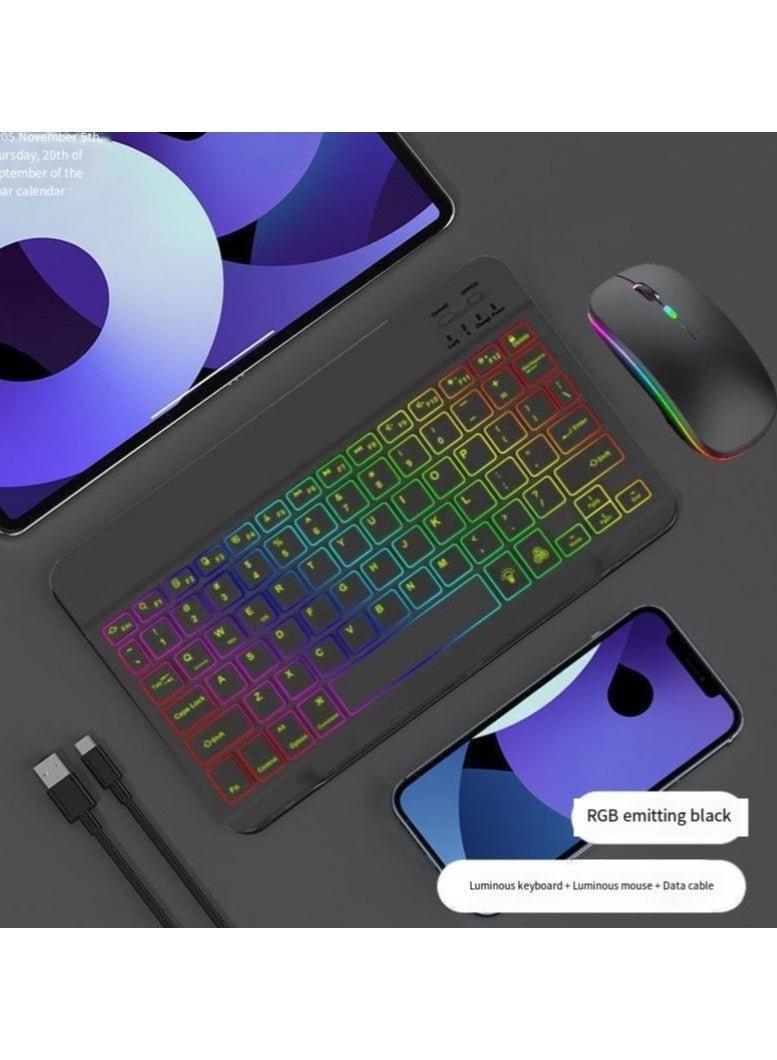 Ultra-Thin Bluetooth English Keyboard And Mouse…
