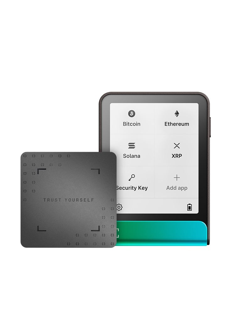Compare Flex Hardware Wallet | 2.84 TouchScreen + Recovery Key, Bitcoin Security, Worlds Safest Crypto Wallet, Bluetooth Connection, USBC Charging, 5000+ Coins & NFT, for iOS & Android  Oxidate Green at KSA Price