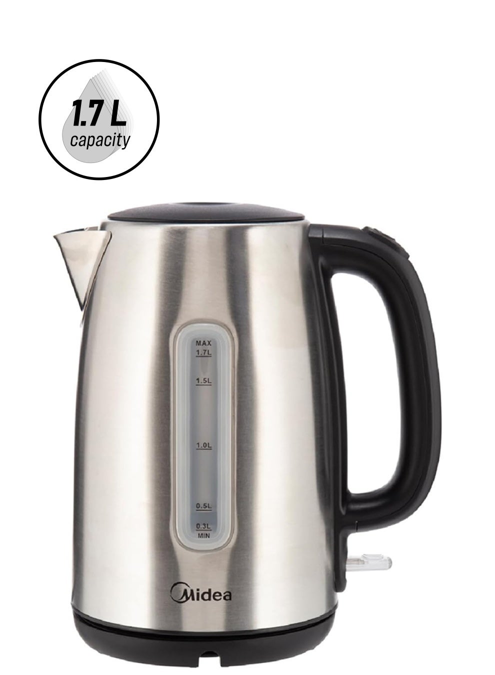Compare Electric Kettle, 18502200W Power, WaterLevel Indicator, Removable Filter And Auto ShutOff, Stainless Steel Body With 360° Swivel Base Perfect For Beverages 1.7 L 1850 W MK17S30D2 Silver at KSA Price
