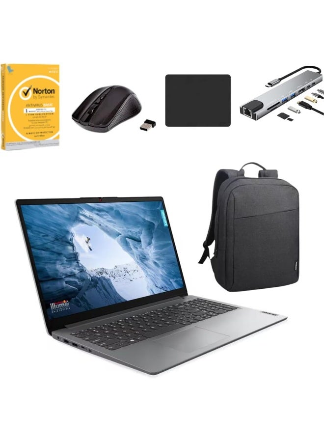 Compare Lenovo IdeaPad 1 15IRU7, Intel Core i51335U Processor |16GB DDR4 Ram |512GB NVMe m.2 SSD |Intel iris Xe Graphics |15.6 FHD Display |WiFi 6, 802.11ax 2x2 + BT5.1 |Windows 11 With Bundle English Cloud Grey at KSA Price