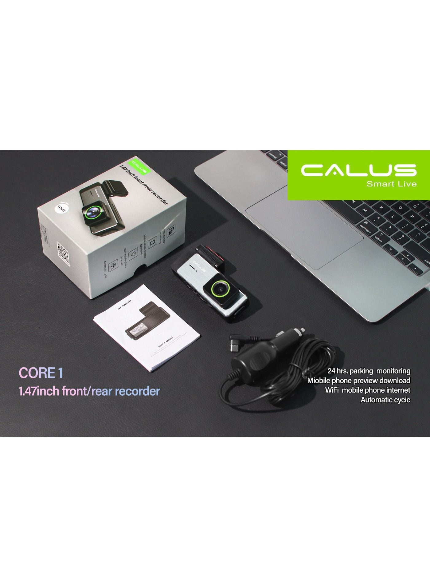 Compare CALUS Core 1 Dash Cam – 1.47? Front & Rear Recorder, Full HD Car Camera, Loop Recording, Night Vision at KSA Price