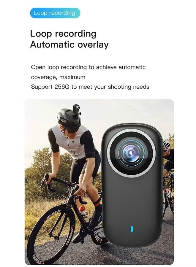 4K Portable WiFi Mini Sports Action Camera with 130°…