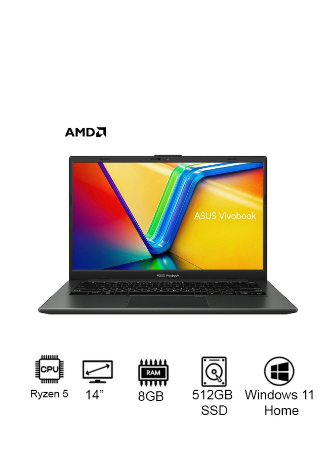Vivobook GO 14 E140FA-NK185W, Slim Laptop, R5…