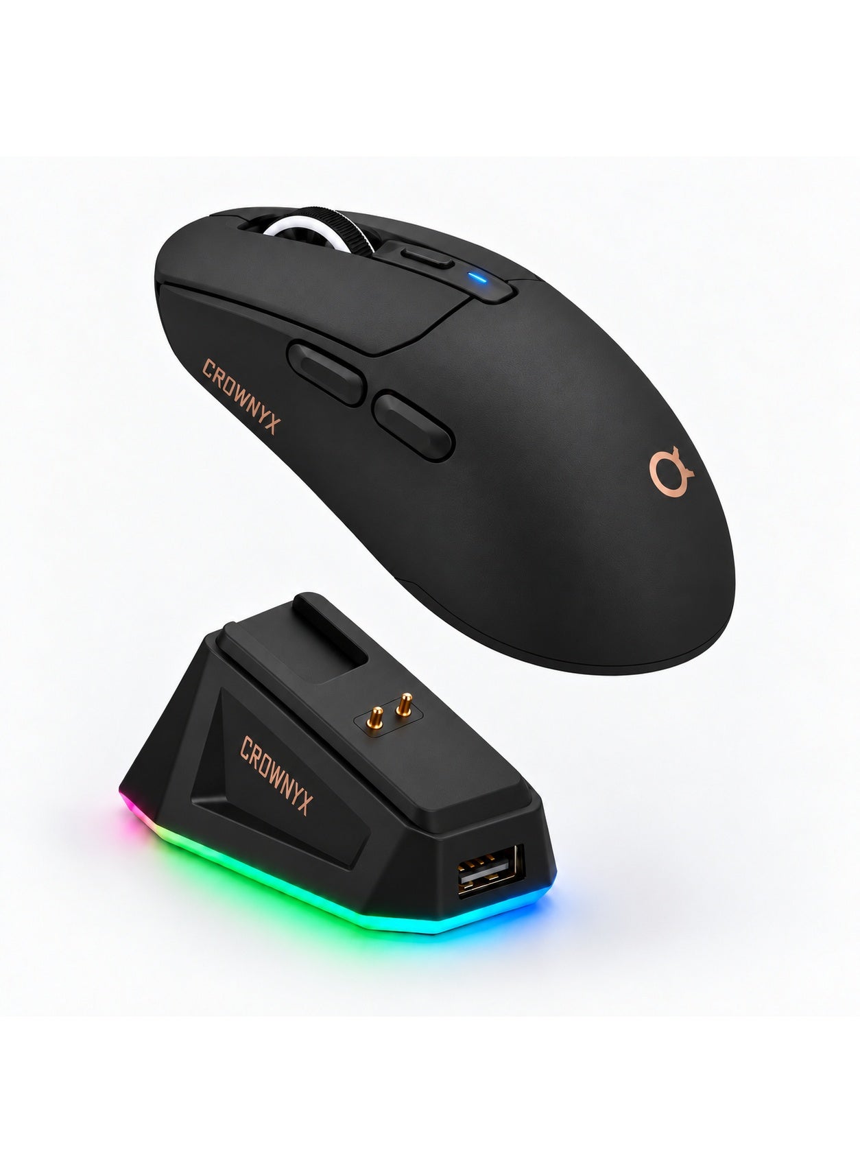 CROWNYX CGM440 Tri-Mode Wireless RGB Gaming Mouse…