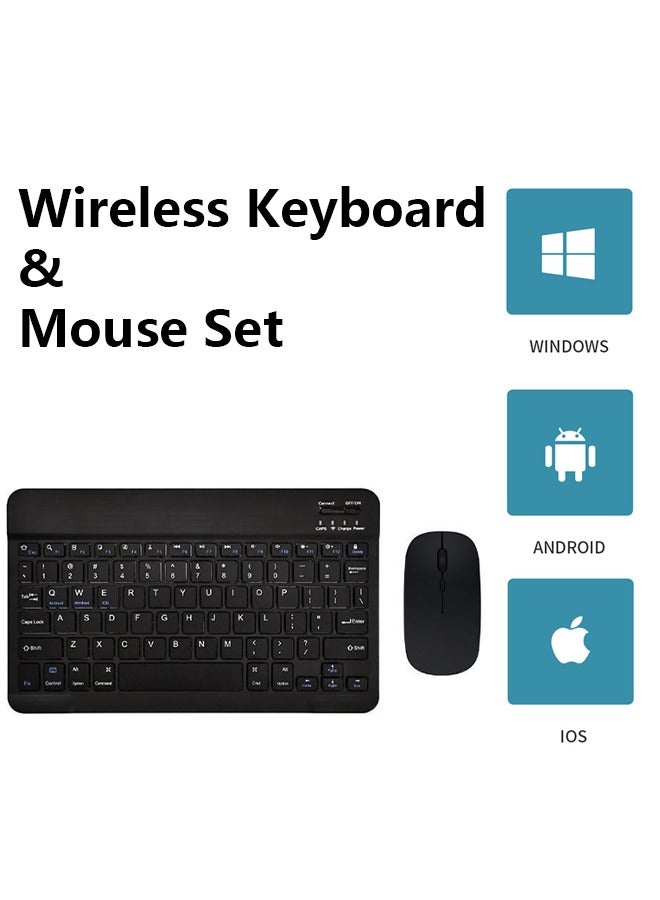 Rechargeable Bluetooth Keyboard and Mouse Combo,…