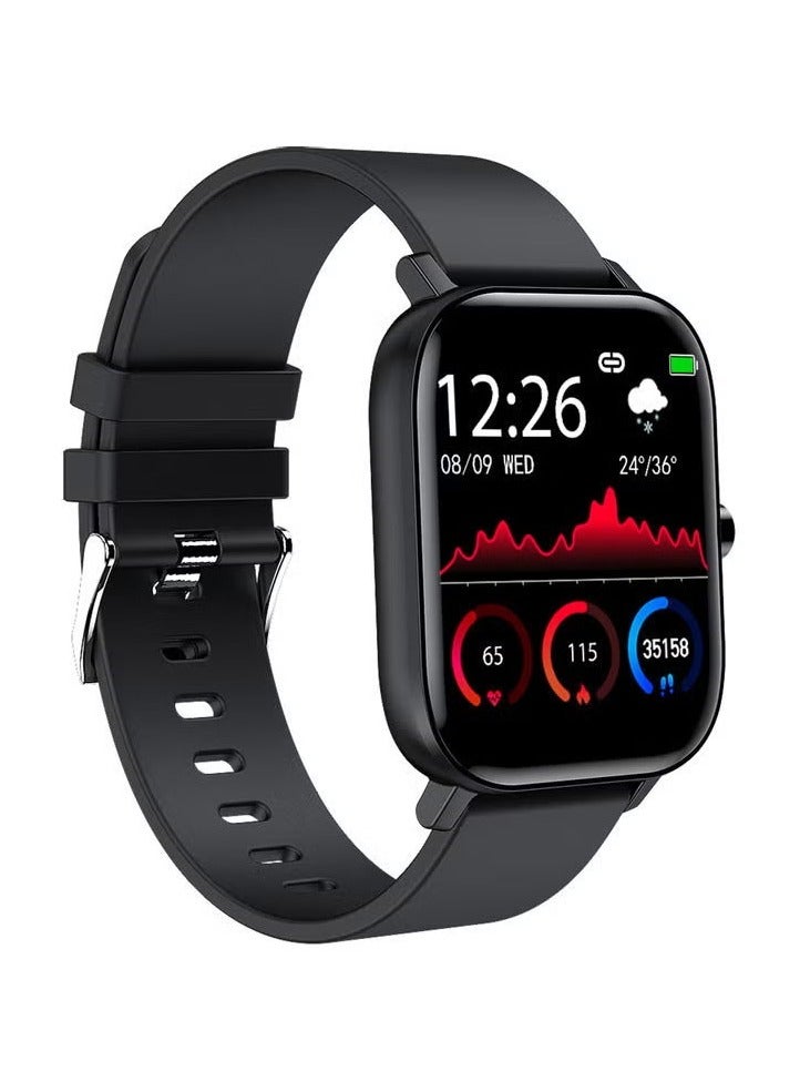 Compare Heart Rate And Blood Pressure Monitor Smart Watch Black at KSA Price