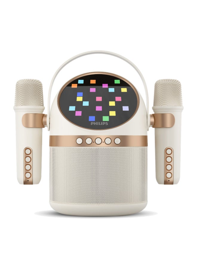 Compare Philips TAS2509 Compact Bluetooth Speaker | Clear Audio, Waterproof, LongLasting Battery, White Edition | Portable Outdoor Music Speaker Beigh at KSA Price