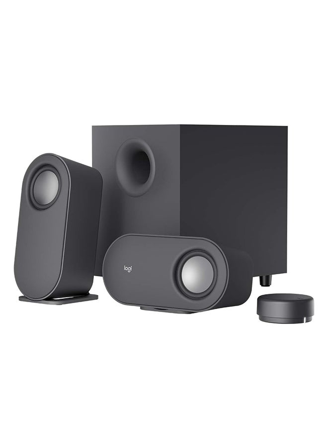 Compare Z407 Bluetooth Computer Speakers With Subwoofer And Wireless Control, Immersive Sound, Premium Audio With Multiple Inputs, Usb Speakers Graphite at KSA Price