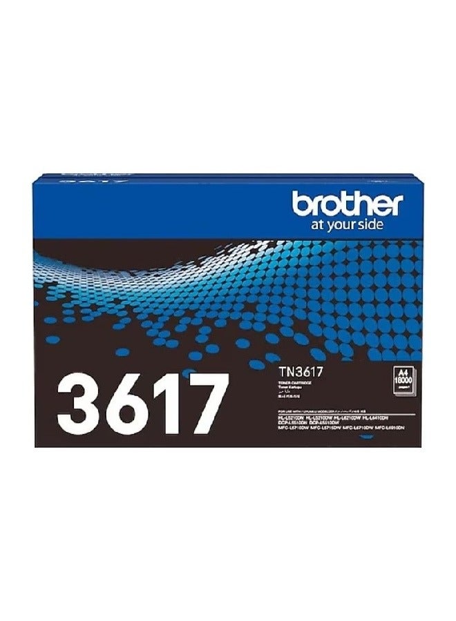 Compare Brother TN3617 Extra High Yield Black Toner Cartridge Black at KSA Price