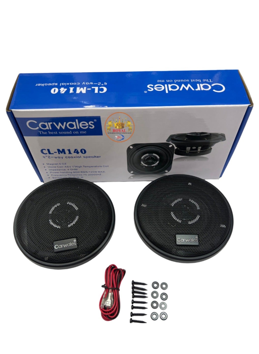 ROYAL - Carwales 4-inch 120W 2-Way Coaxial Stereo…