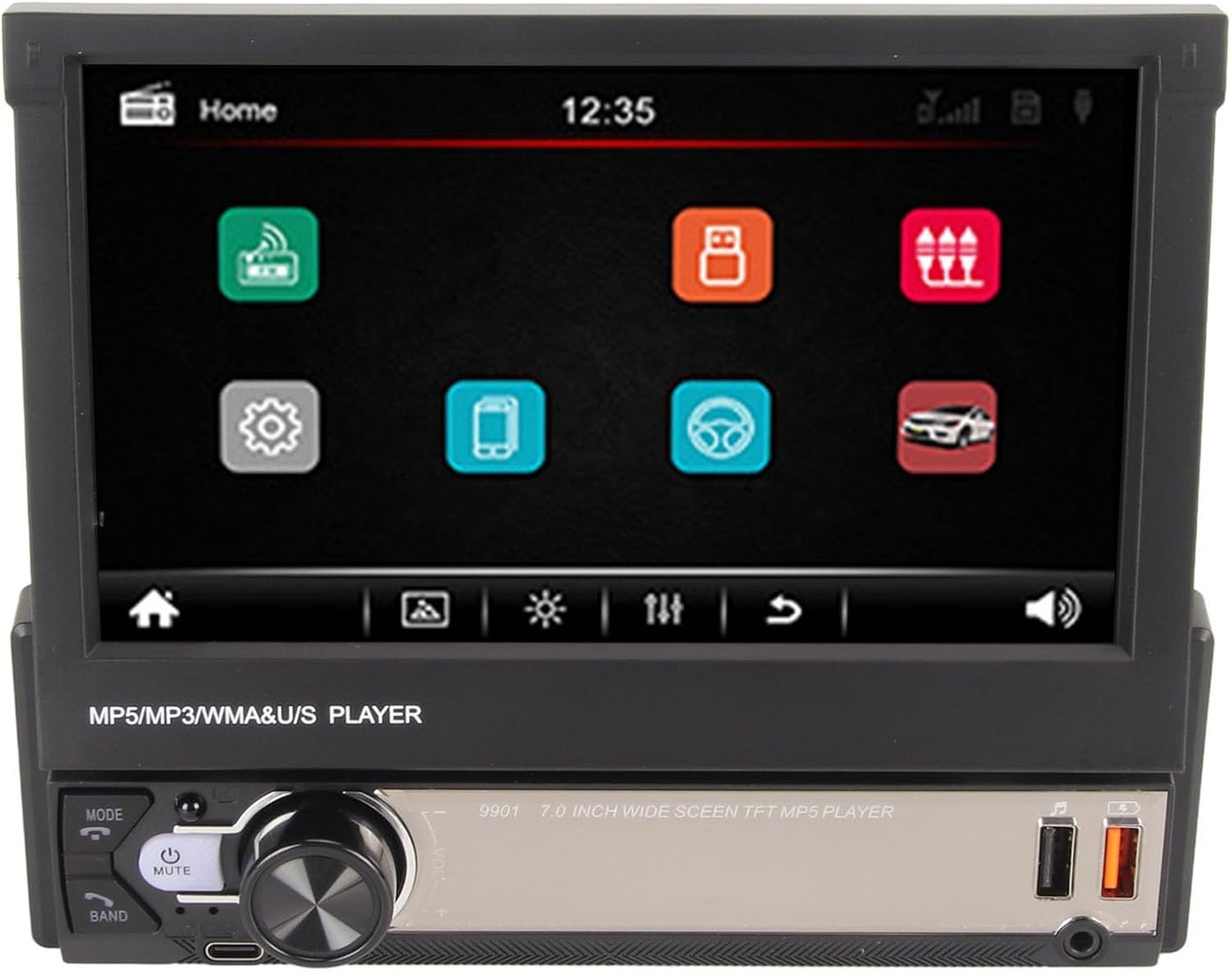 7in HD Retractable Car MP5 Player with…