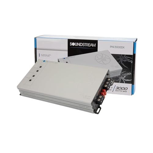 Compare SOUNDSTREAM Picasso Nano PN1.3000DX Monoblock Class D Car Stereo Amplifier – 1 Channel 3000W Compact Digital Amp with Wired Bass Control & HighLevel Inputs for Subwoofers & Speakers at KSA Price