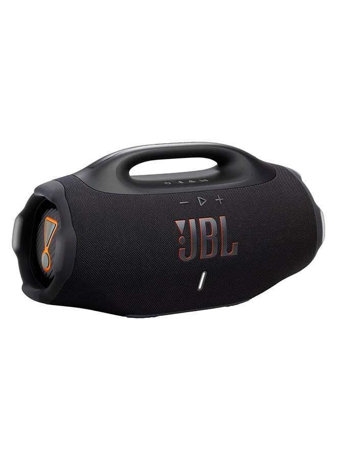 Compare Boombox 4 – Most Powerful Portable Waterproof Speaker with Massive JBL Pro Sound, AI Sound Boost, Up to 34 Hours Playtime, IP68 Waterproof & Dustproof, Auracast™ MultiSpeaker Connection, black at KSA Price