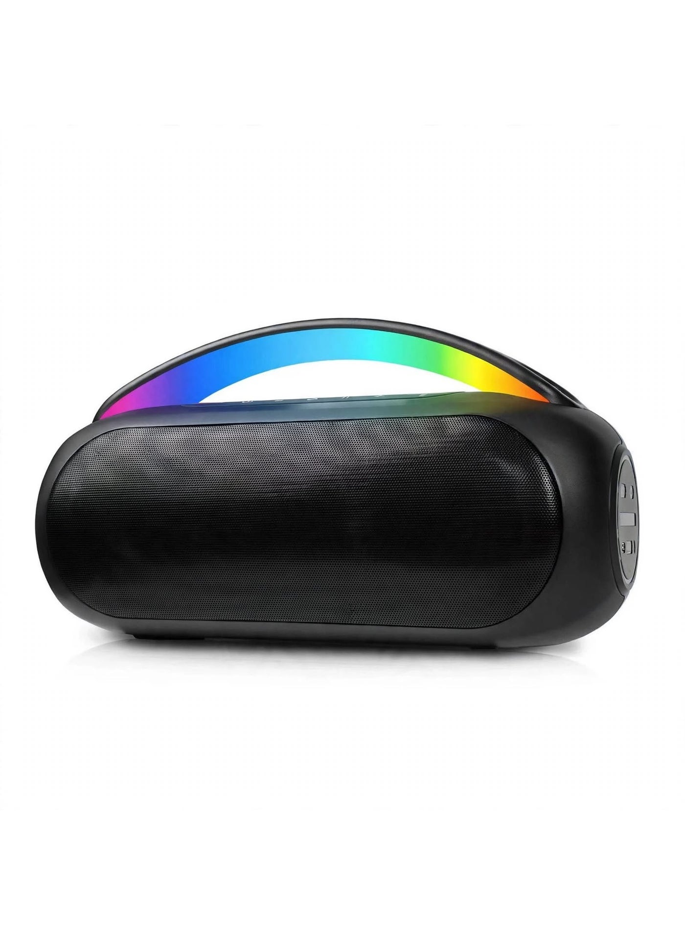Compare M95 Portable Wireless Bluetooth Speaker, 60W Peak Power, RGB LED Lights, IPX5 Waterproof, TypeC Charging, AUX 3.5mm, Builtin Microphone, Outdoor Party Speaker at KSA Price