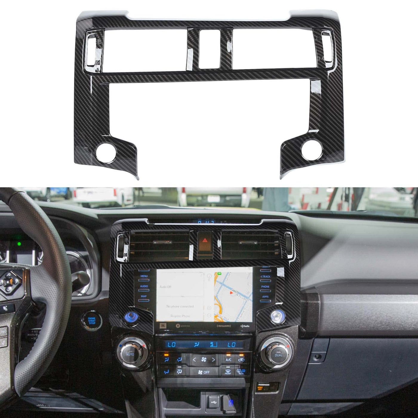 Compare Jimen Compatible with Toyota 4Runner 20202022 Center Console Navigation Panel Cover Trim Carbon Fiber at KSA Price