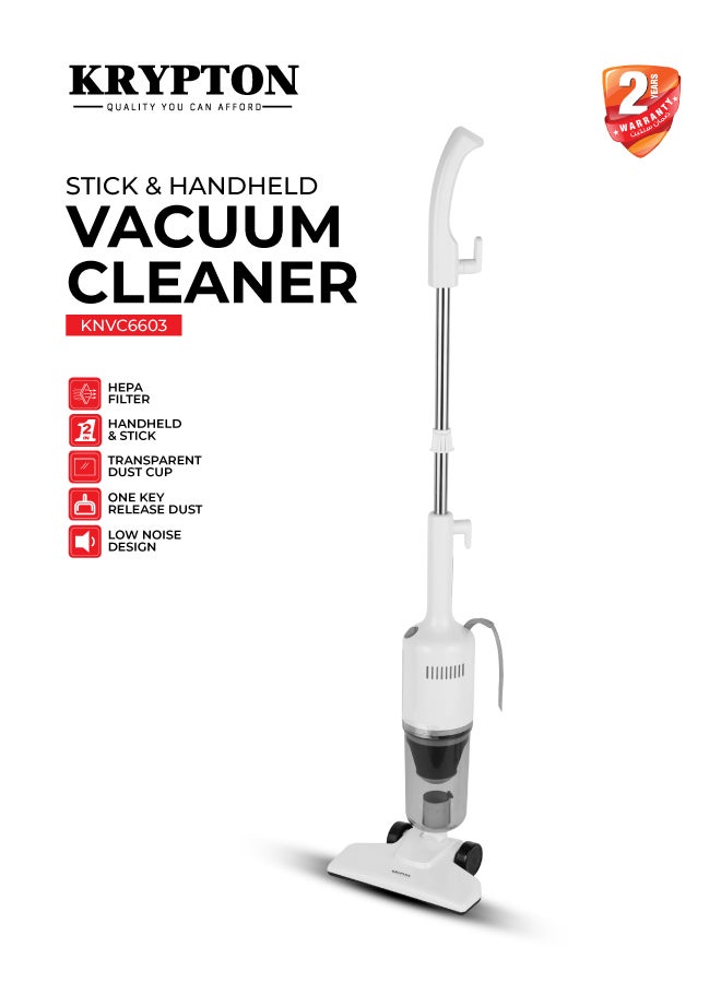 2-in-1 Stick & Handheld Vacuum Cleaner, 600W Powerful…