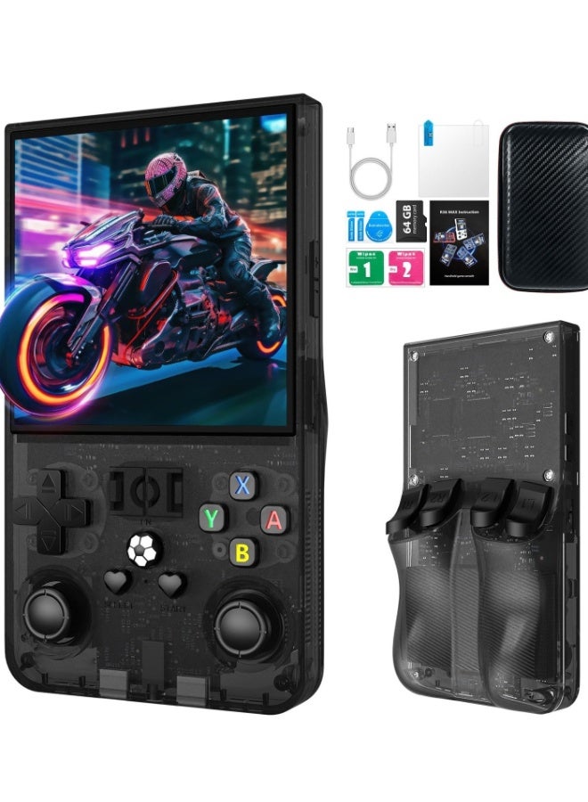 Compare R36MAX Retro Handheld Game Console, 18000+ HD Games Mini Retro Video Console, 4.0 Inch IPS Screen, 64GB Memory, Portable Arcade Video Gaming Console Gift for Adults at KSA Price