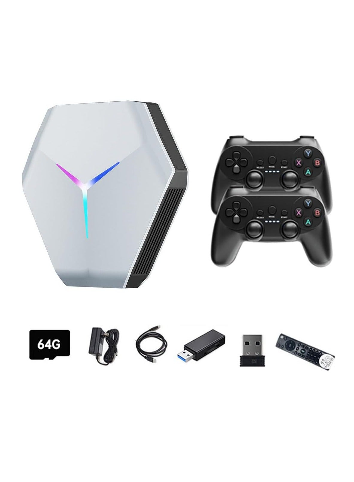 Compare X10 Retro Mini Game Console, Plug and Play Video Games for TV, 64G with 30000+Games, 2.4G Wireless Dual Controllers, Gifts for Teens, Adults, Game Lovers at KSA Price