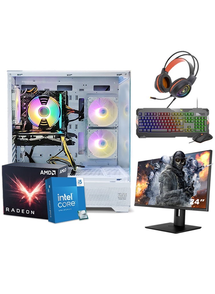 Compare AllinOne Gaming PC Bundlei512400F, RTX 305030604060506050705080 or RX580, 16GB DDR4 RAM, 1TB NvMe SSD, 24 FHD Monitor, Keyboard, Mouse & Headset, Window 11 pro at KSA Price