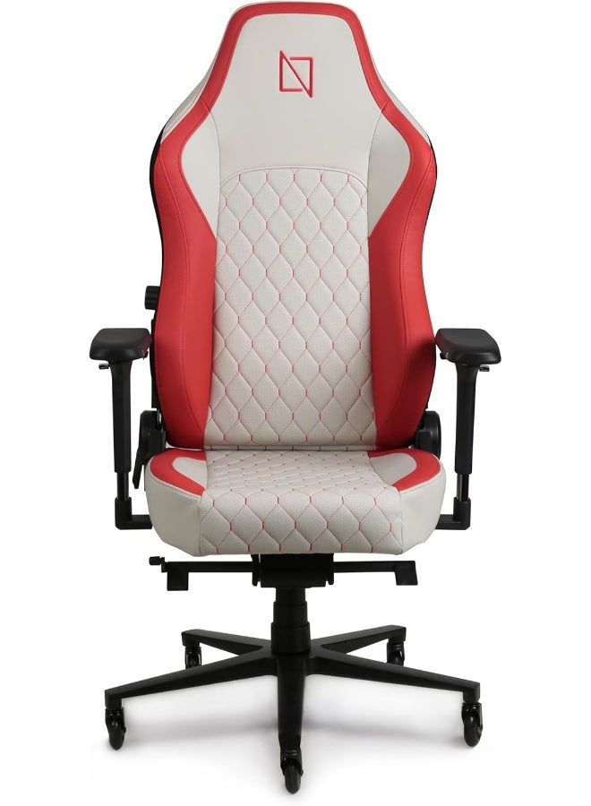 Compare Premium Ergonomic Gaming Chair with Memory Foam Pillows, Magnetic Headrest & Integrated Lumbar Support System at KSA Price