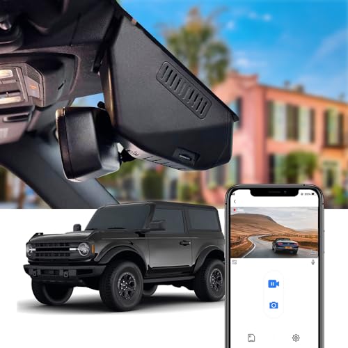 Compare Fitcamx 4K Dash Cam Suitable for Ford Bronco 20212024 & Rapor Not for Bronco Sport HD214873, OEM Look, UHD 2160P Video, Builtin WiFi & APP, Loop Recording, GSensor, Plug & Play, 64GB Card at KSA Price