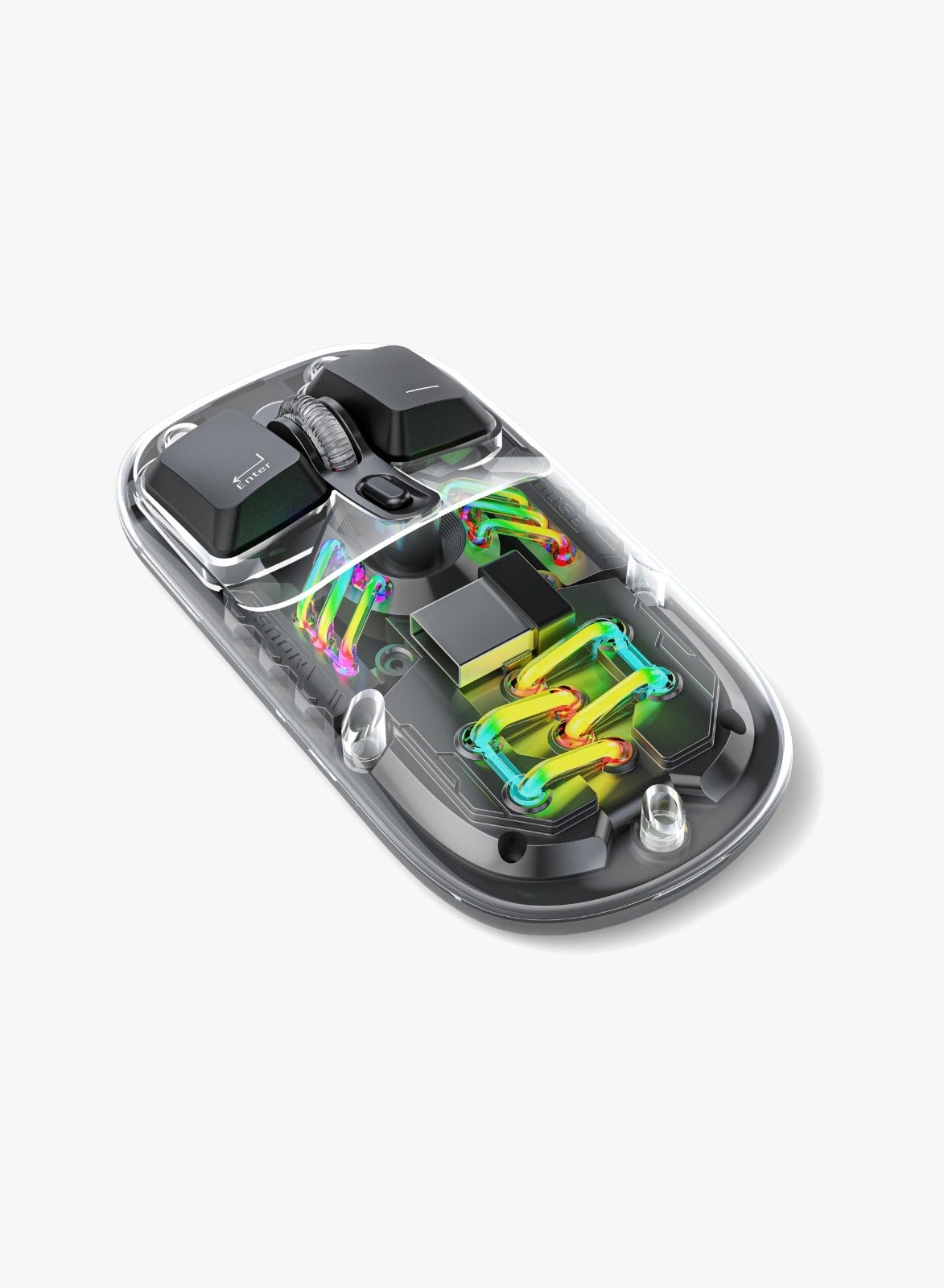 Transparent Mouse with Dual Mode 2.4G and Bluetooth…