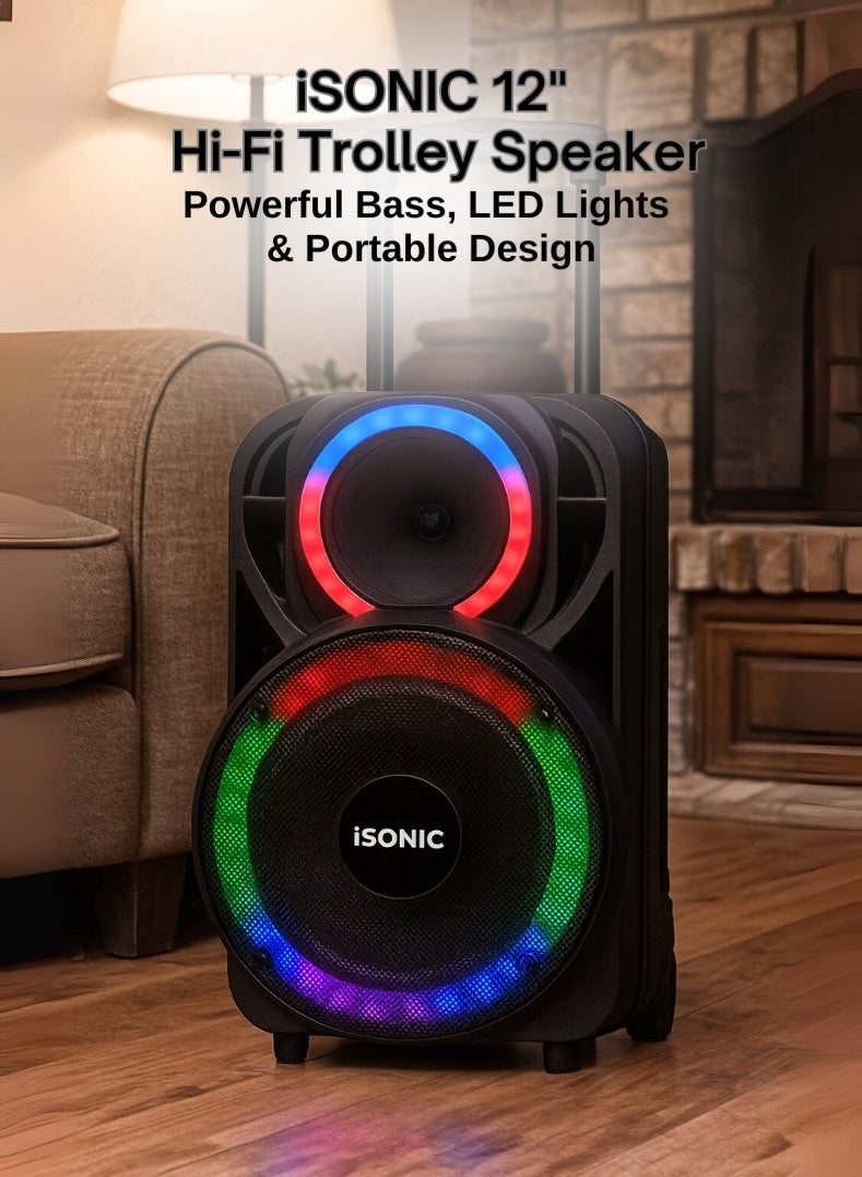 IS461 12? Hi-Fi Trolley Bluetooth Speaker with Powerful…