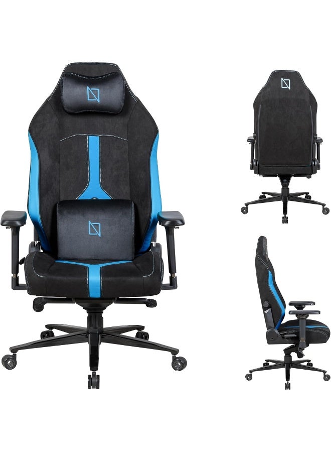 Compare APEX PROMAX EVO EDITION, High Back Computer Gaming Chair with Magnetic 4D Swappable Armrests, Lumbar Pillow & Magnetic Headrest at KSA Price